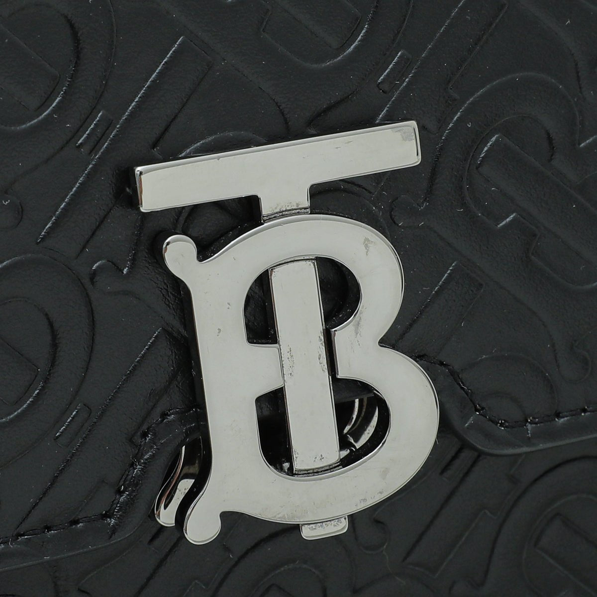 Burberry - Burberry Black TB Embossed Robin Bag | The Closet