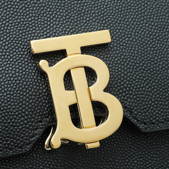 Burberry - Burberry Black TB Flap Mini Bag | The Closet