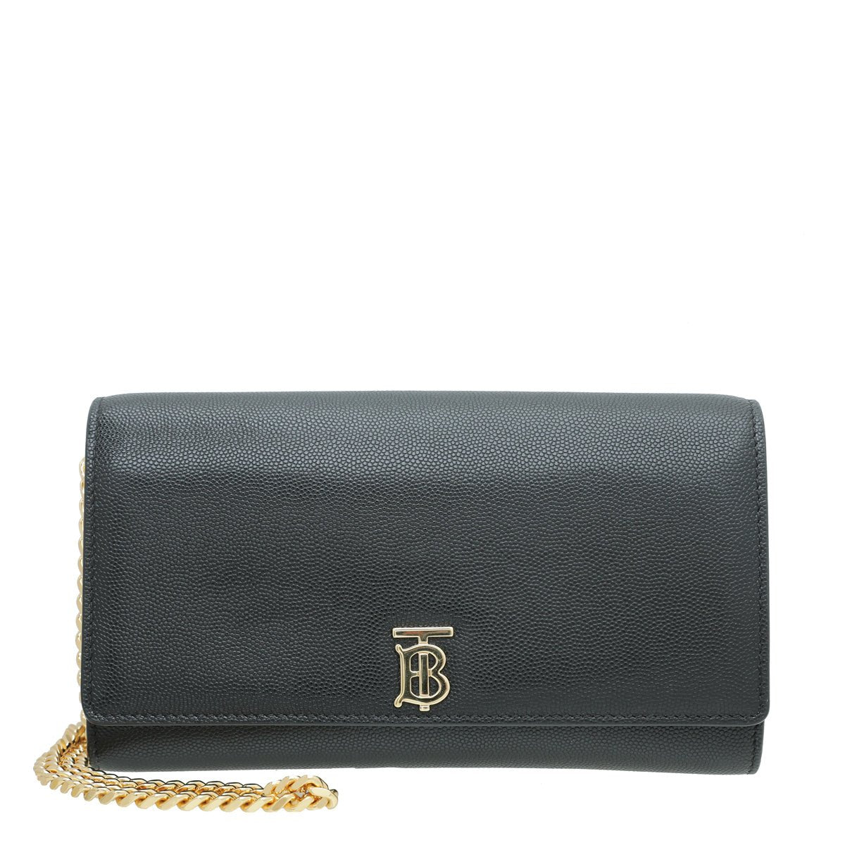 Burberry Black TB Hannah Wallet on Chain-Burberry-THE CLOSET