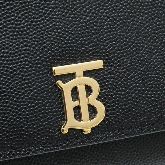 Burberry Tb Logo Chain Wallet in Black