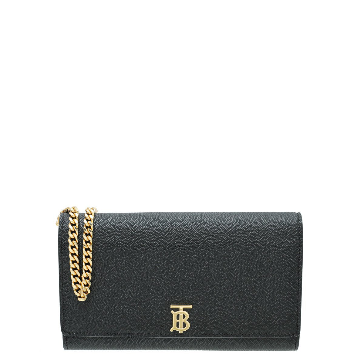 Burberry Black TB Hannah Wallet on Chain-Burberry-THE CLOSET
