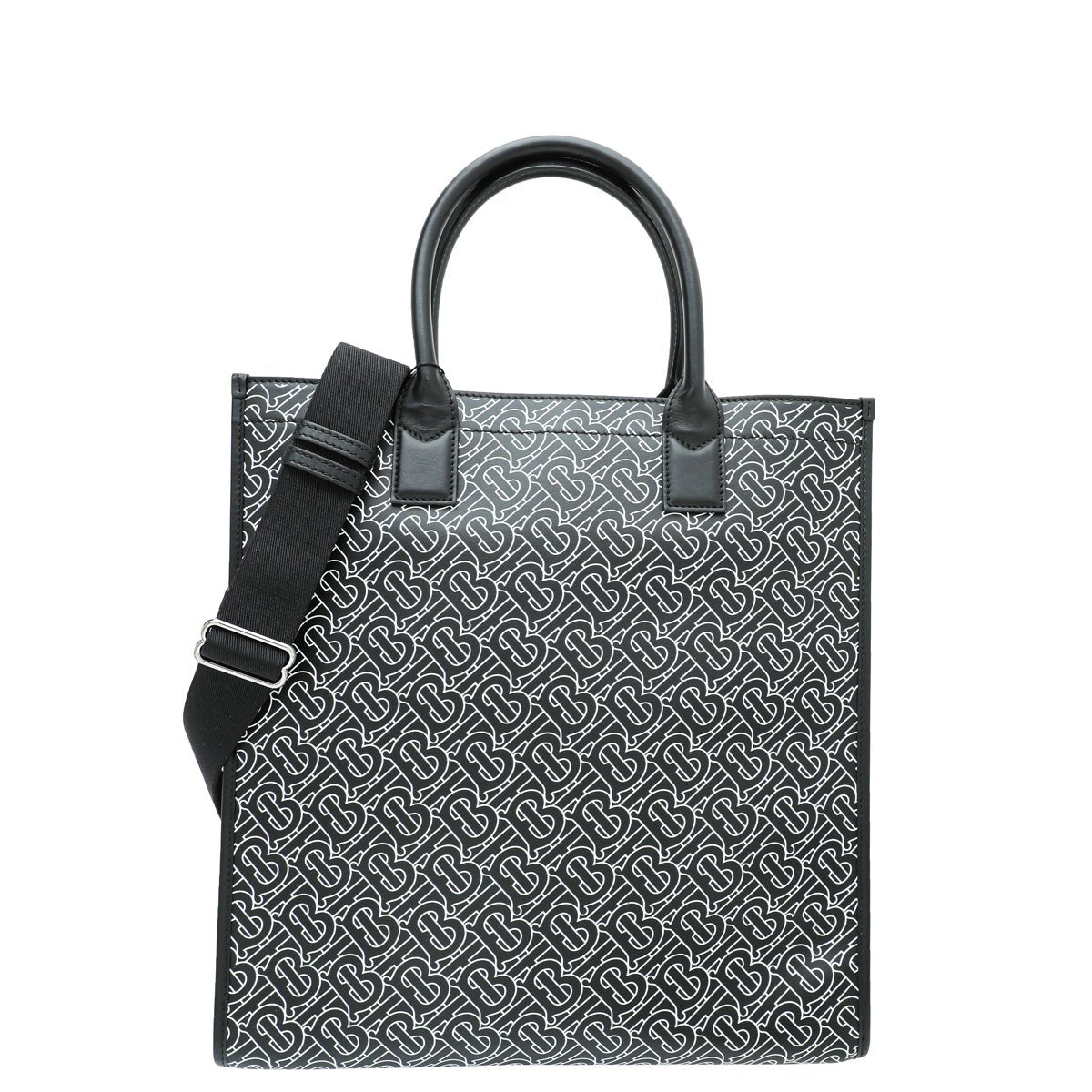 Burberry Black TB Logo Denny Tote Bag-Burberry-THE CLOSET
