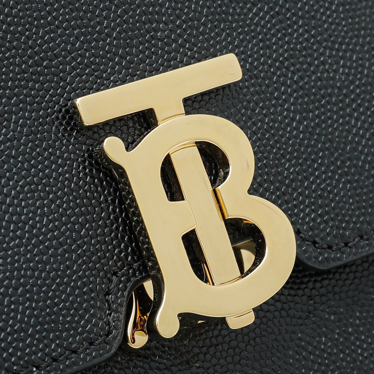 Burberry - Burberry Black TB Logo Mini Flap Bag | The Closet