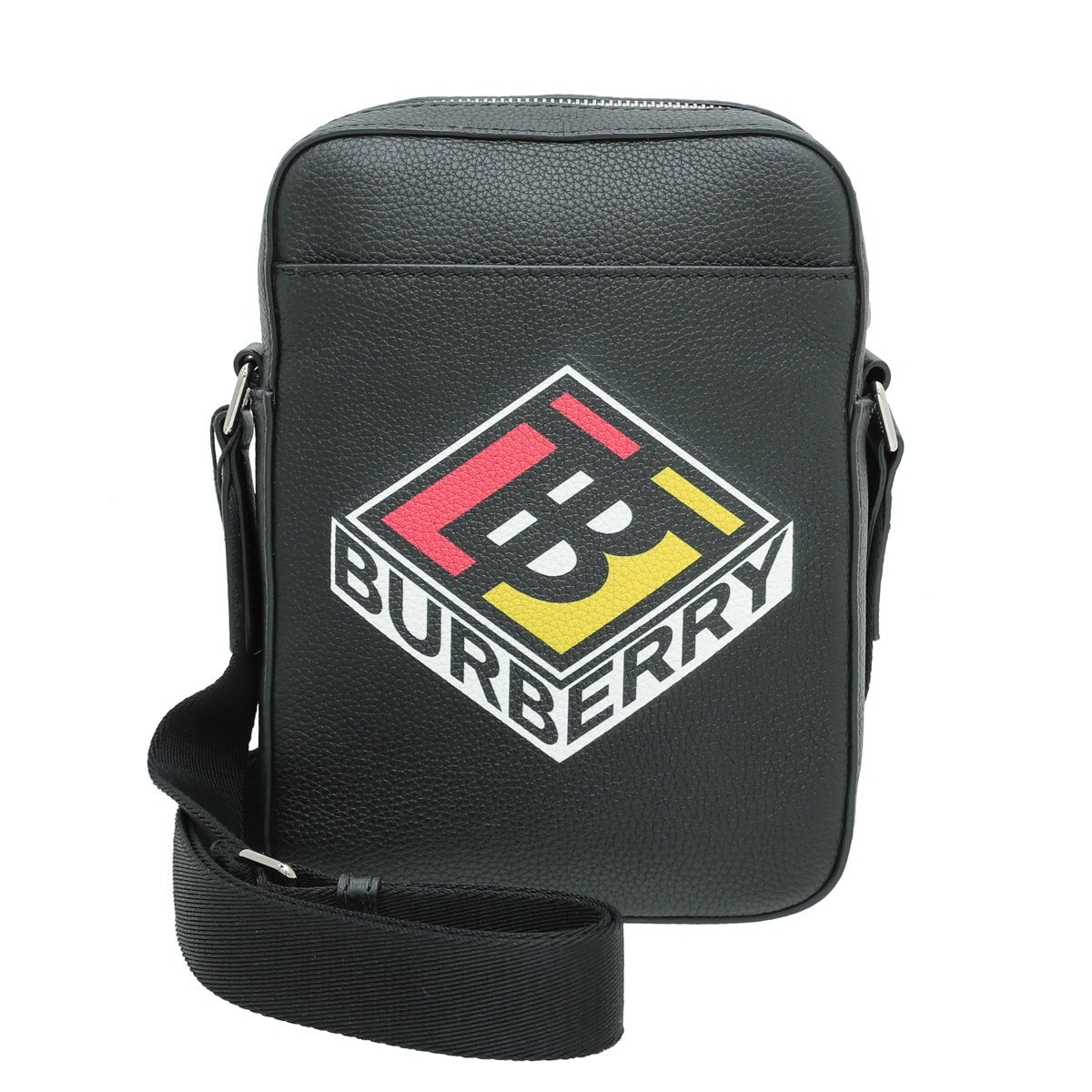 Burberry Black Thornton Leather Crossbody Large Bag-Burberry-THE CLOSET