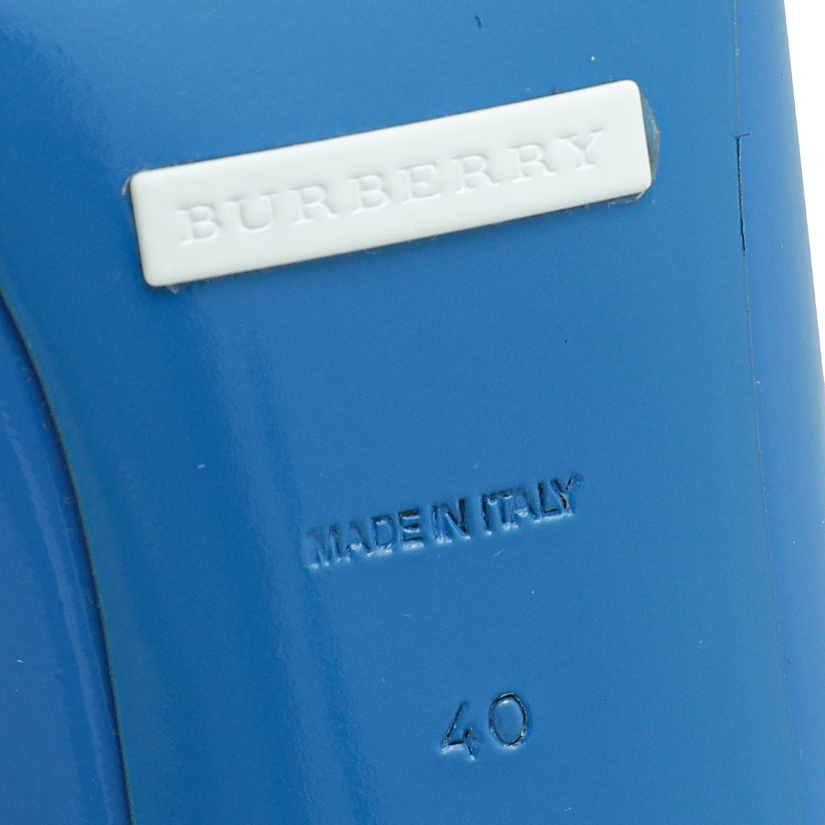 Burberry - Burberry Blue Finsbury Bow Pumps 40 | The Closet