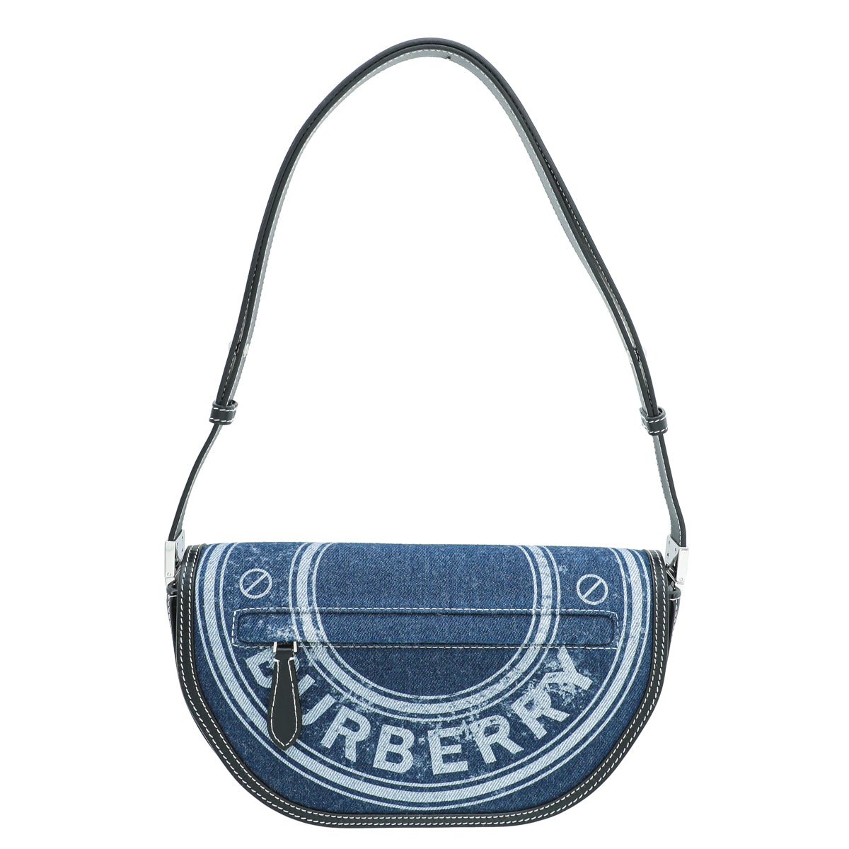 Burberry Blue Graphic Denim Olympia Bag-Burberry-THE CLOSET