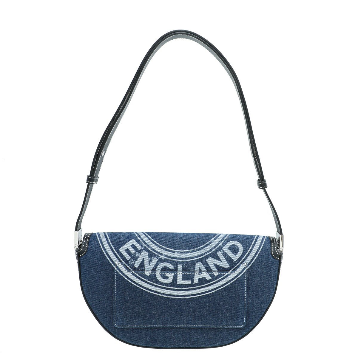 Burberry Blue Graphic Denim Olympia Bag-Burberry-THE CLOSET