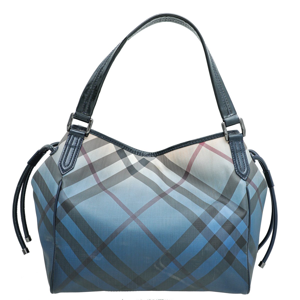 Burberry Blue Ombre Supernova Check PVC Bilmore Tote Bag-Burberry-THE CLOSET