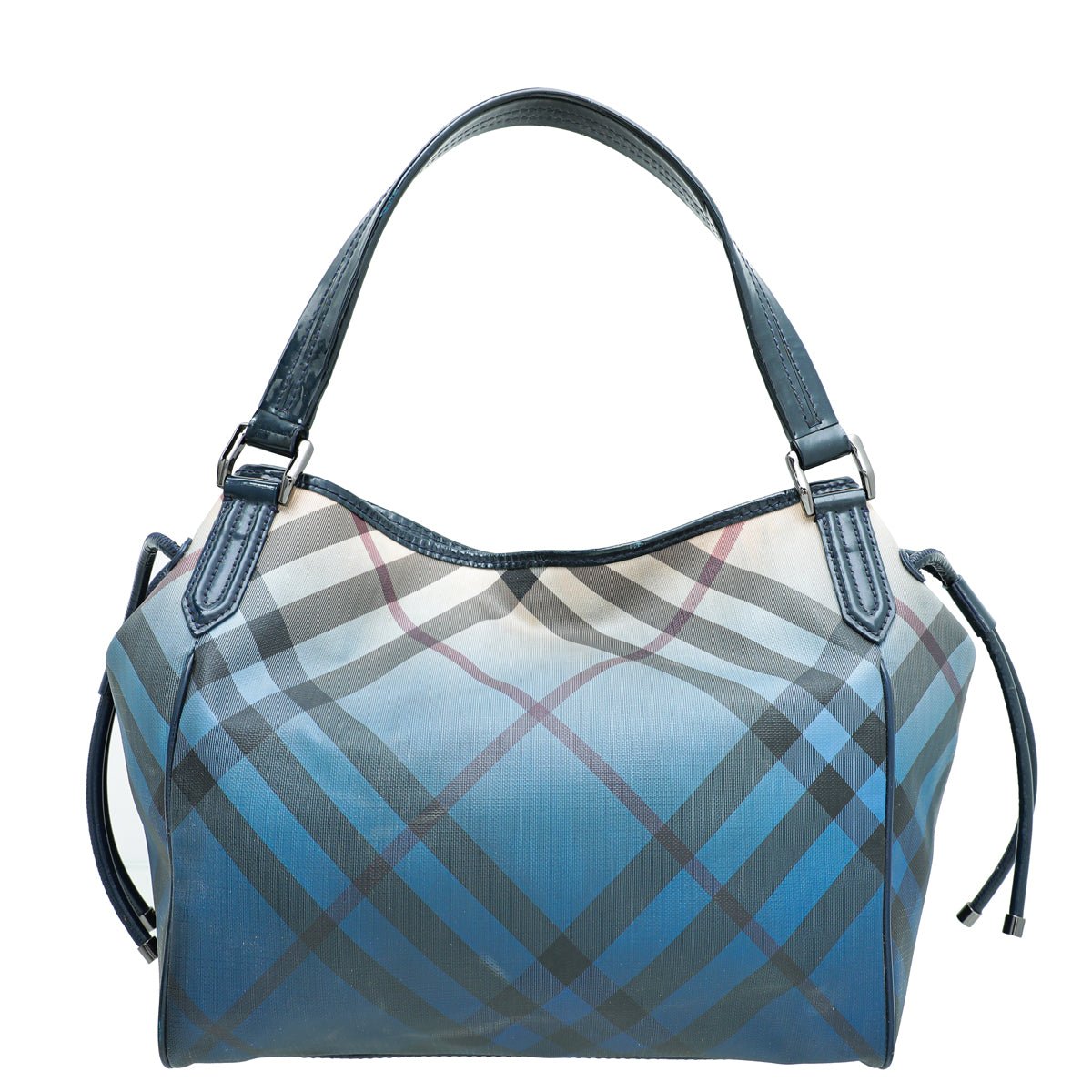 Burberry Blue Ombre Supernova Check PVC Bilmore Tote Bag-Burberry-THE CLOSET
