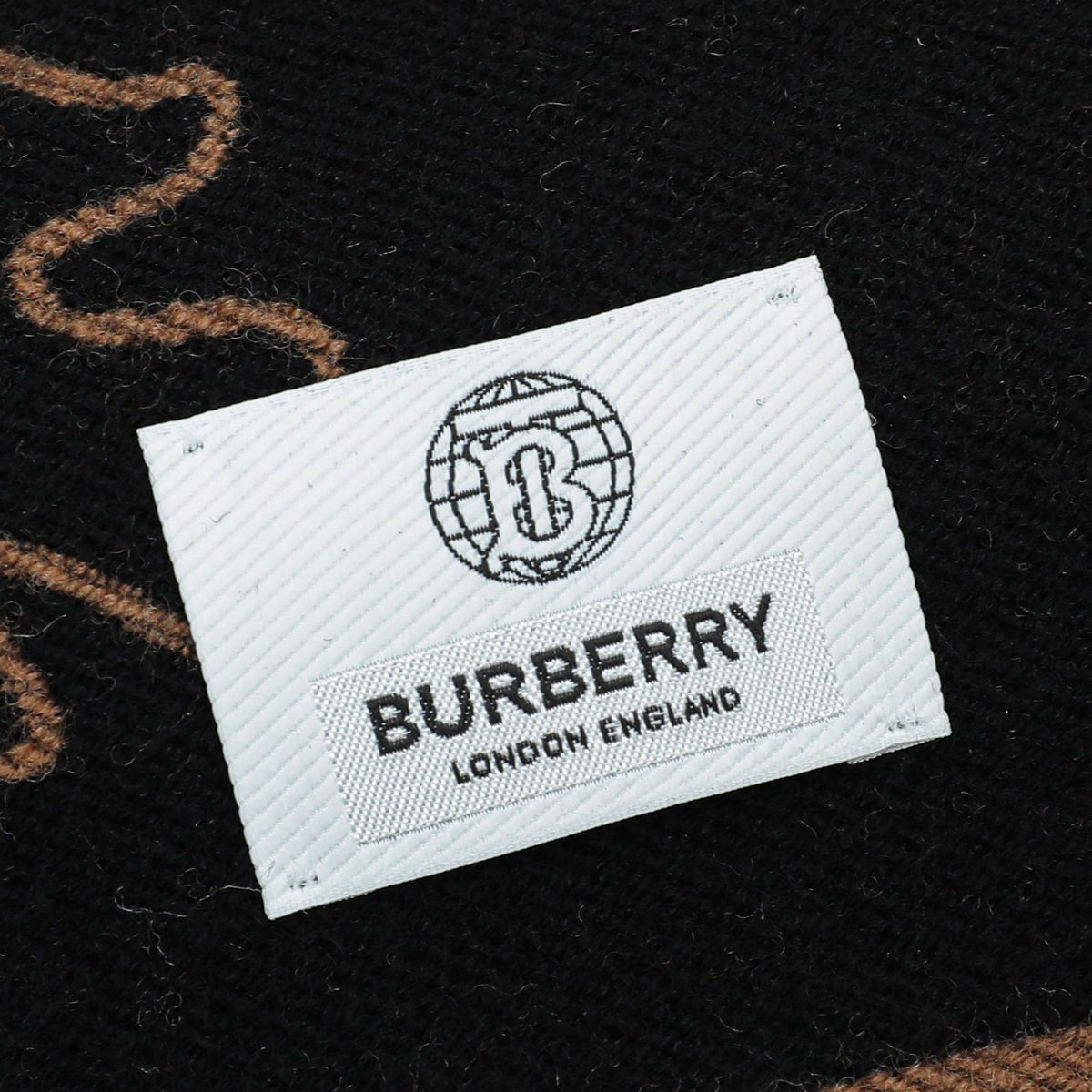 Burberry - Burberry Brich Brown New Oak Leaf FootBall Wool Scarf | The Closet