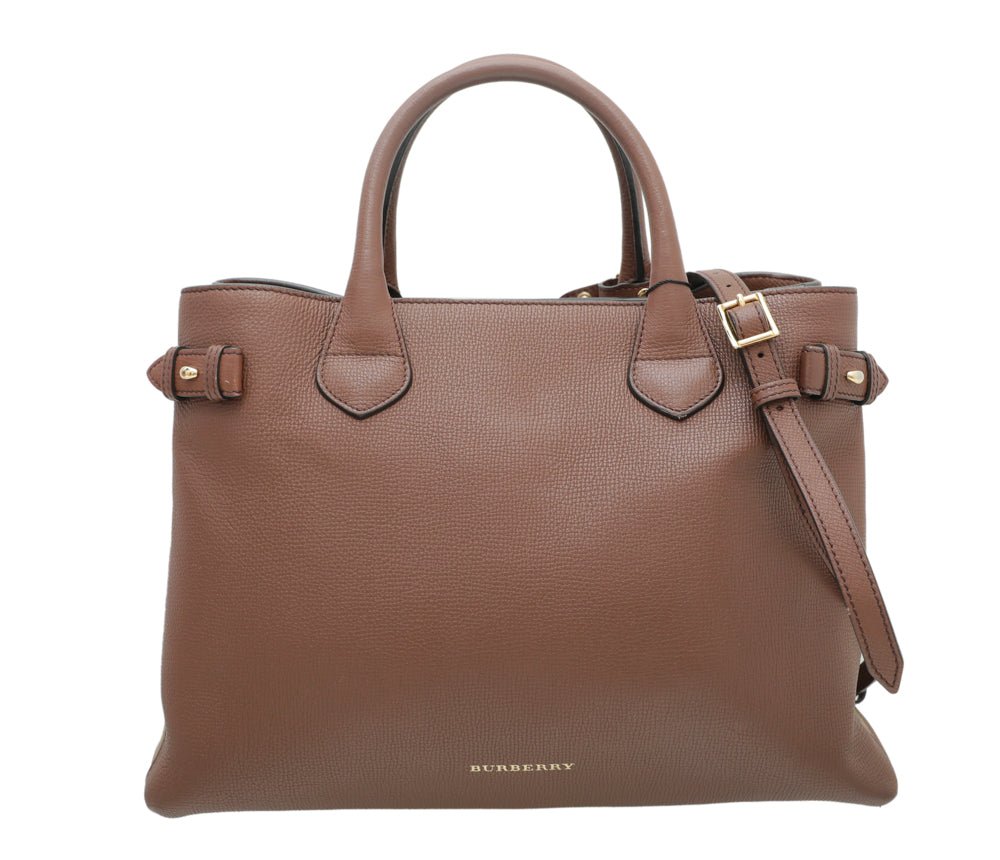 Burberry Brown Banner Tote Bag-Burberry-THE CLOSET