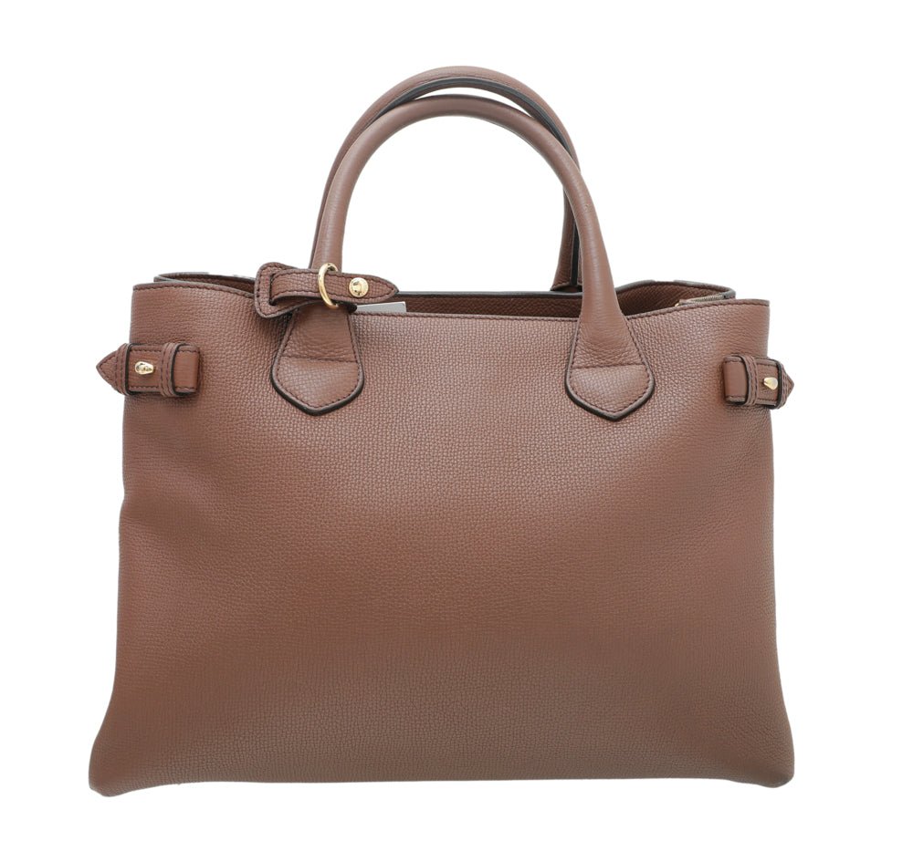 Burberry Brown Banner Tote Bag-Burberry-THE CLOSET
