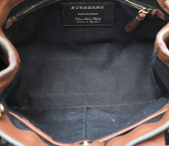 Burberry - Burberry Brown Banner Tote Small Bag | The Closet
