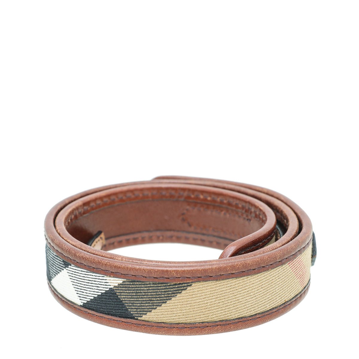 Burberry Brown Haymarket Check Belt 32-Burberry-THE CLOSET