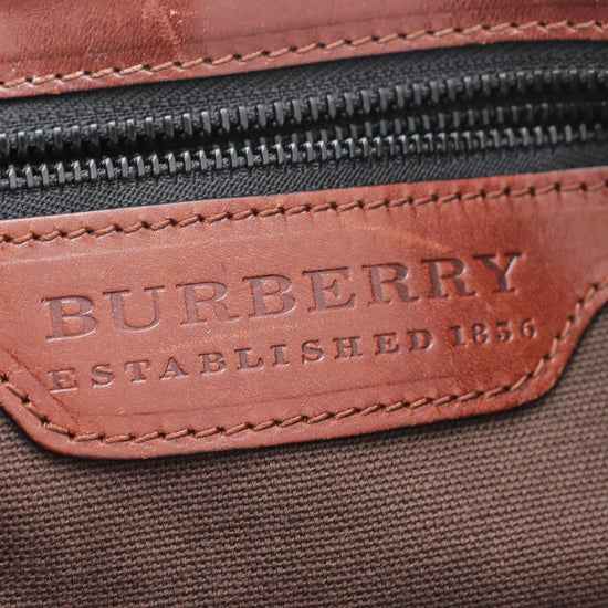 Burberry - Burberry Brown House Check Bridle Satchel Bag | The Closet
