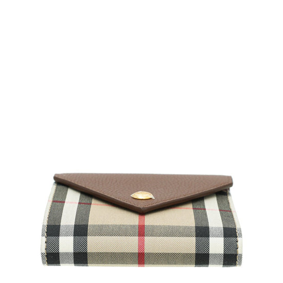 Burberry - Burberry Brown Lila Vintage Check Small Wallet | The Closet