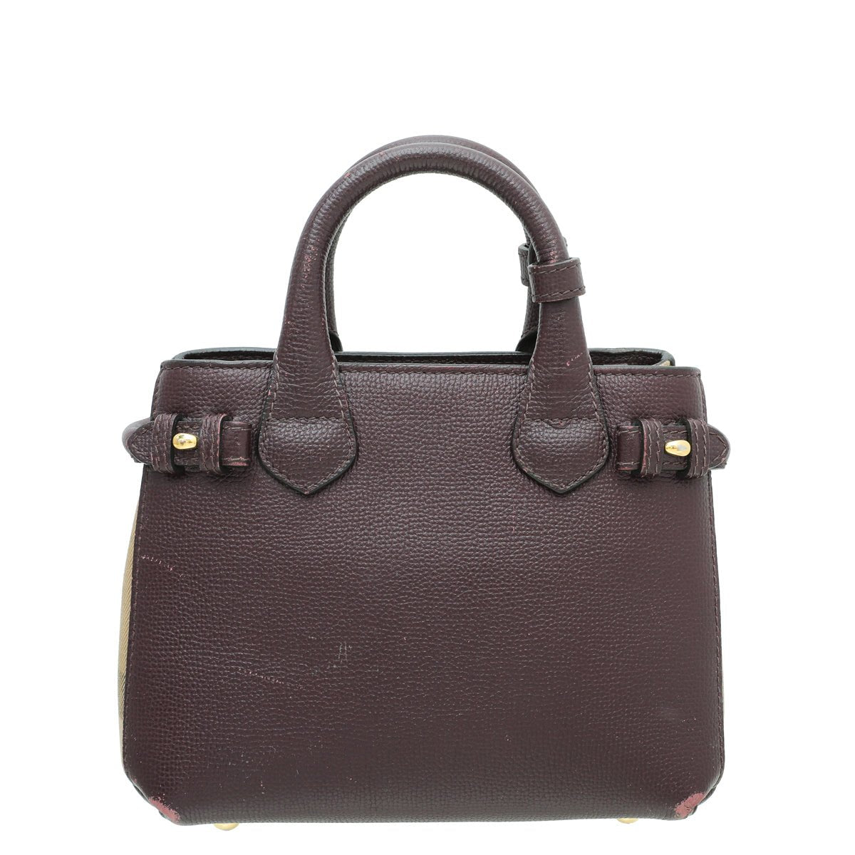 Burberry Burgundy Banner Tote Baby Bag-Burberry-THE CLOSET