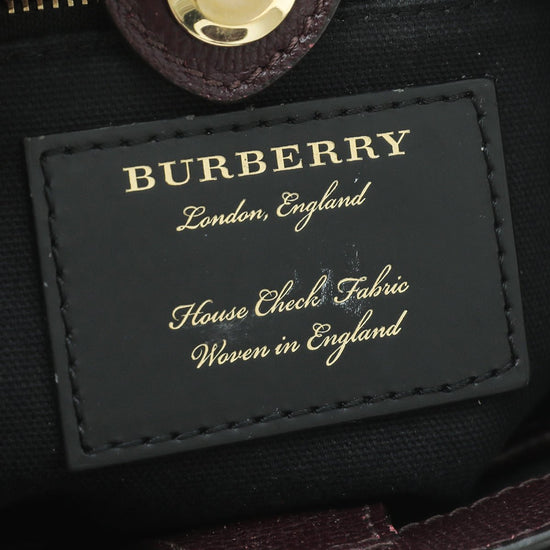 Burberry - Burberry Burgundy Banner Tote Baby Bag | The Closet