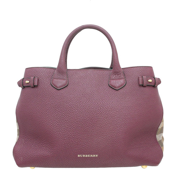 Burberry hot sale bag maroon