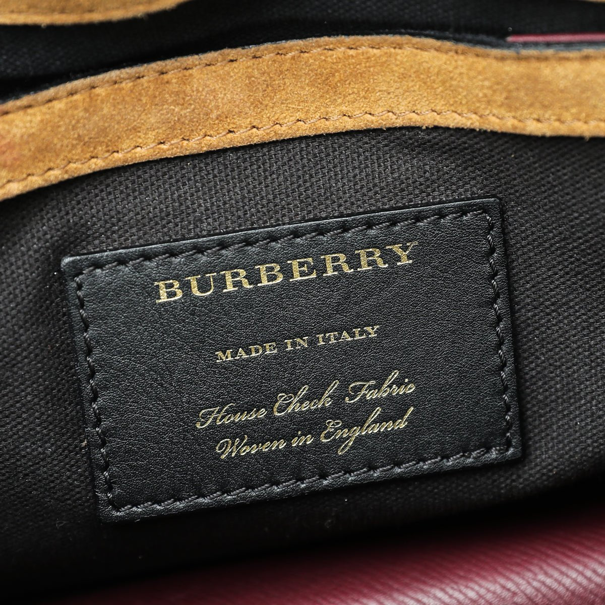 Burberry - Burberry Burgundy House Check Macken Crossbody Bag | The Closet