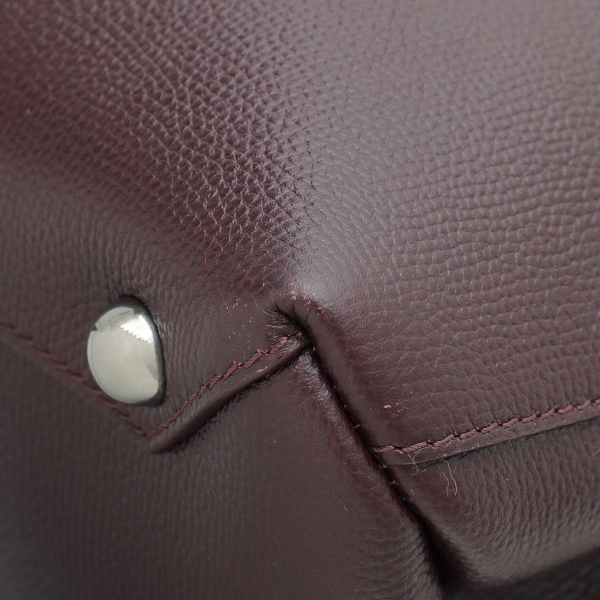 Burberry Burgundy Vintage Check Banner Tote Medium Bag-Burberry-THE CLOSET