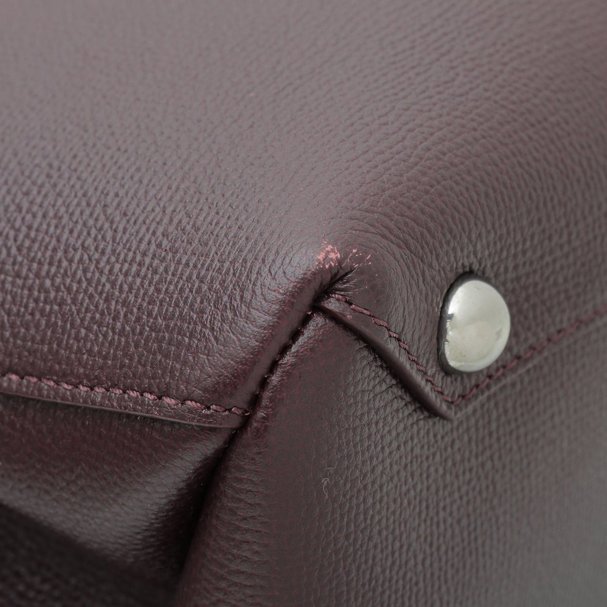 Burberry Burgundy Vintage Check Banner Tote Medium Bag-Burberry-THE CLOSET