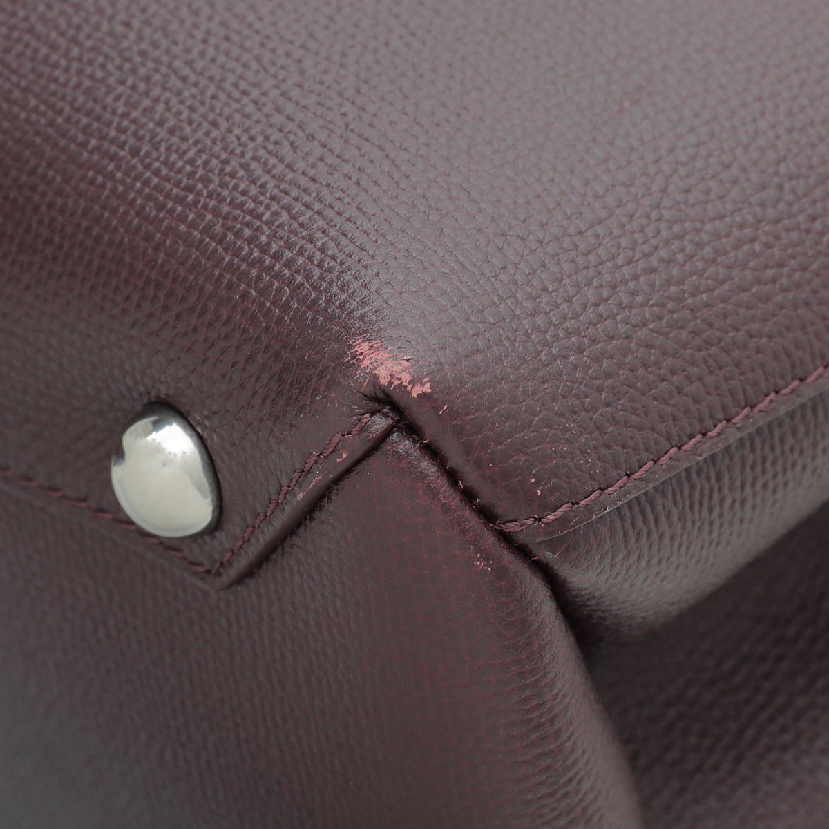 Burberry Burgundy Vintage Check Banner Tote Medium Bag-Burberry-THE CLOSET