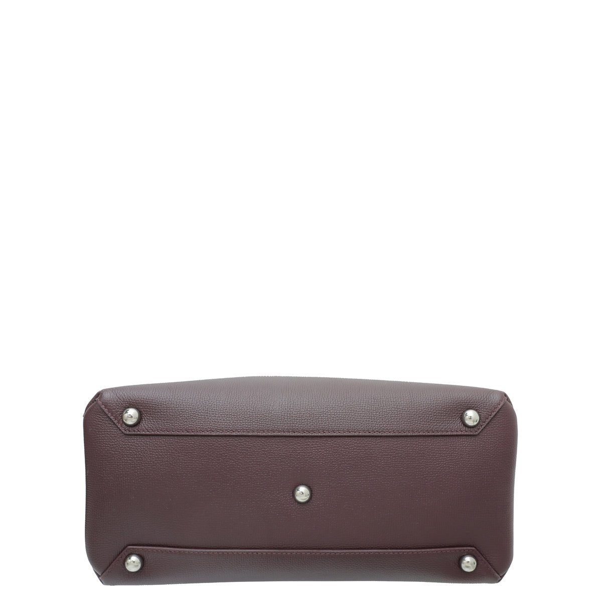 Burberry Burgundy Vintage Check Banner Tote Medium Bag-Burberry-THE CLOSET