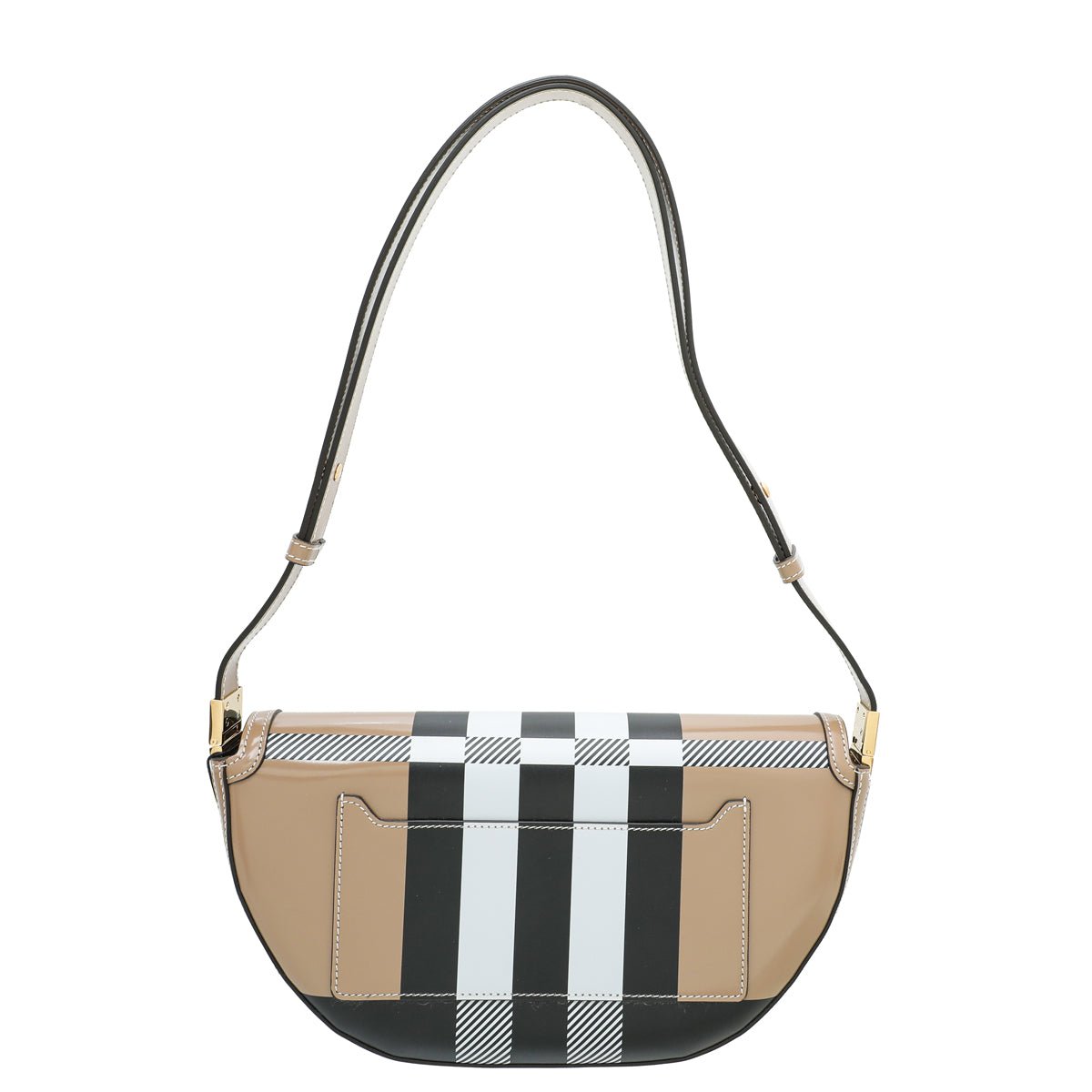 Burberry Camel Olympia Check Small Shoulder Bag-Burberry-THE CLOSET