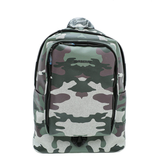 Burberry - Burberry Camouflage Print Jack Large Backpack Bag | The Closet