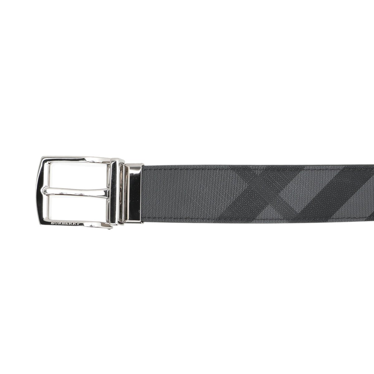 Burberry Charcoal Check Reversible Clarke Belt 32-Burberry-THE CLOSET