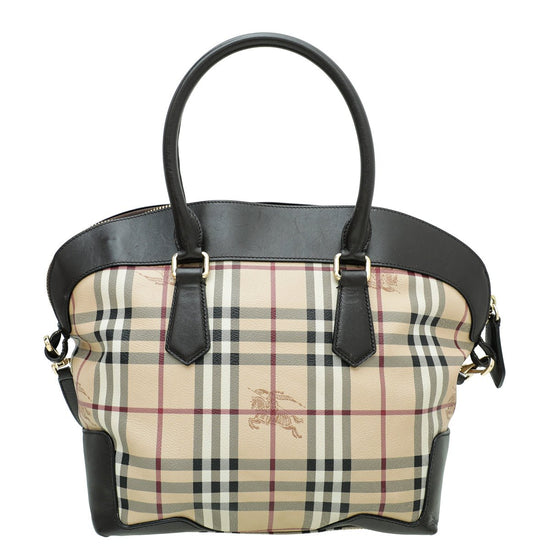Burberry Haymarket Check Shoulder Bag - Neutrals Shoulder Bags