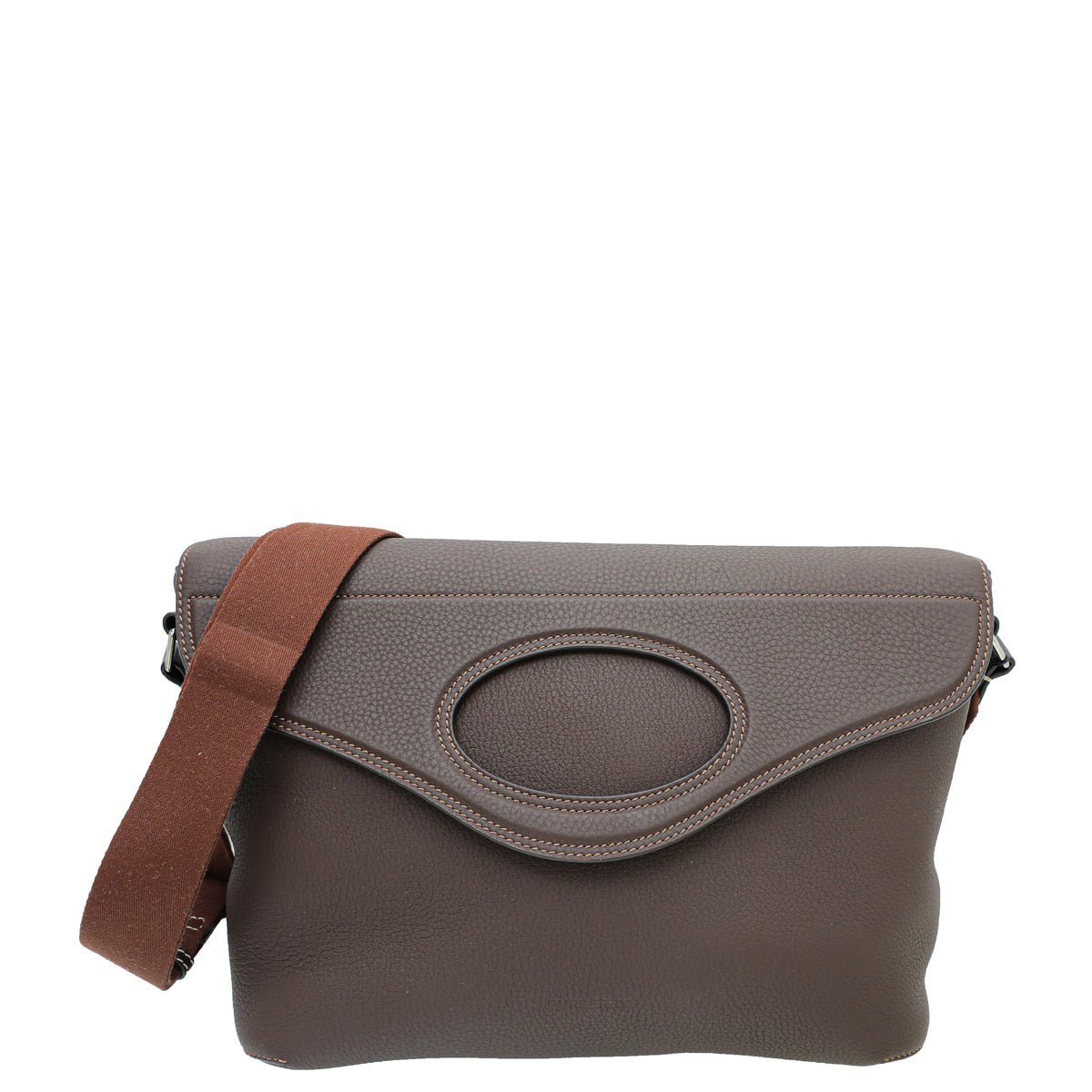 Burberry Clay Brown Pocket Messenger Bag-Burberry-THE CLOSET