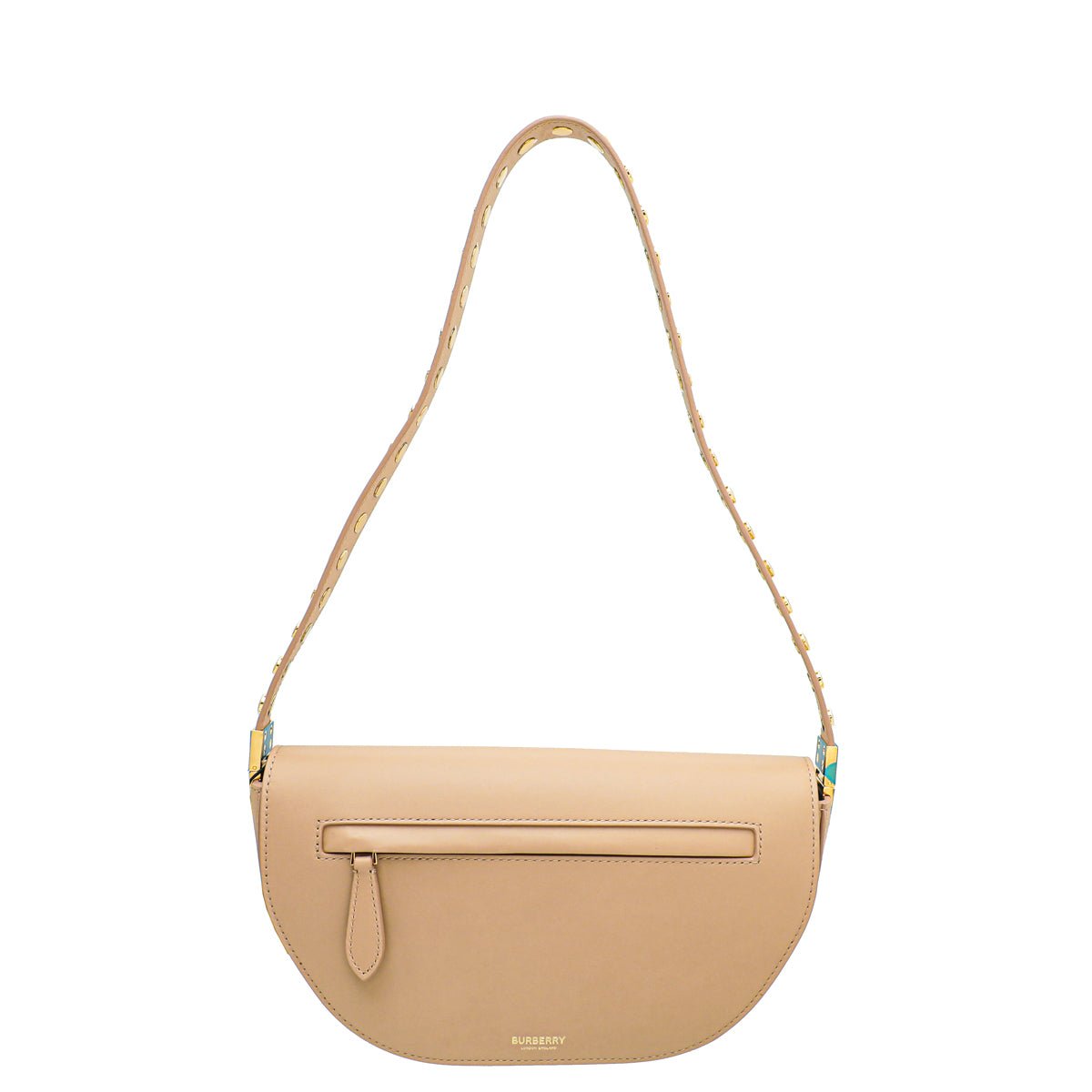 Burberry Cool Beige Olympia Studs Flap Bag-Burberry-THE CLOSET