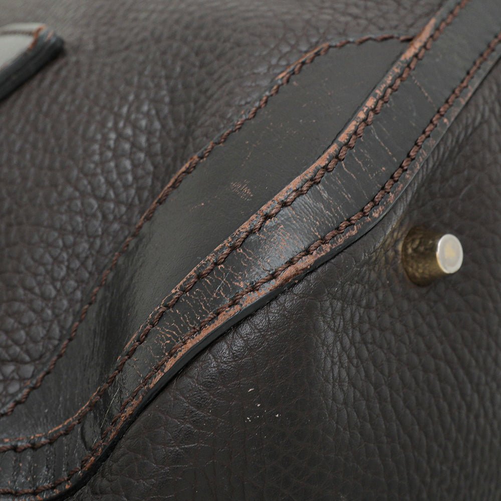 Burberry - Burberry Dark Brown Dome Satchel Bag | The Closet
