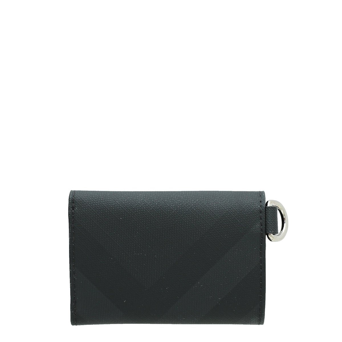 Burberry Dark Charcoal Check Finn Compact Wallet-Burberry-THE CLOSET