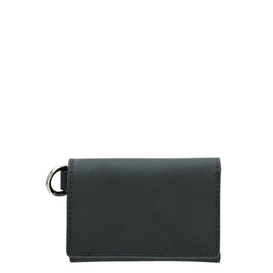 Burberry Dark Darcoal Check Finn Section Wallet