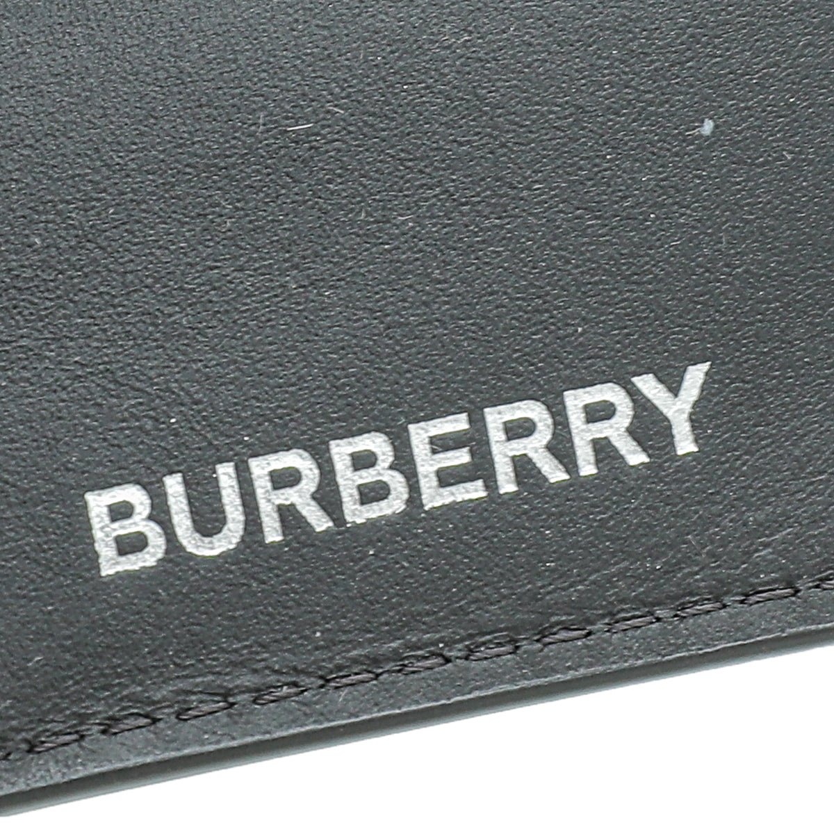 Burberry - Burberry Dark Charcoal Check Finn Compact Wallet | The Closet