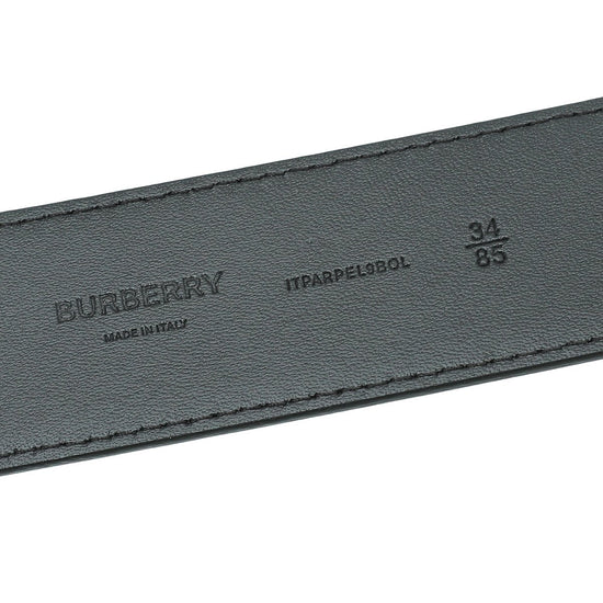 Load image into Gallery viewer, Burberry - Burberry Dark Charcoal Check Reversible Clarke Belt 34 | The Closet
