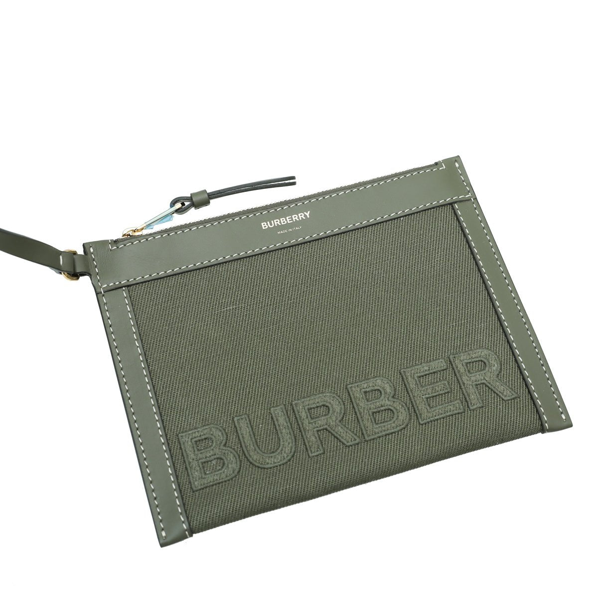 Burberry - Burberry Dark Fern Green Beach Mini Tote Bag | The Closet