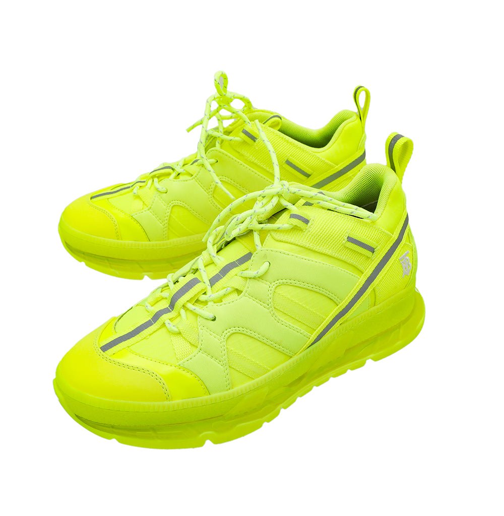 Burberry Fluorescent Yellow Union Sneakers 40-Burberry-THE CLOSET
