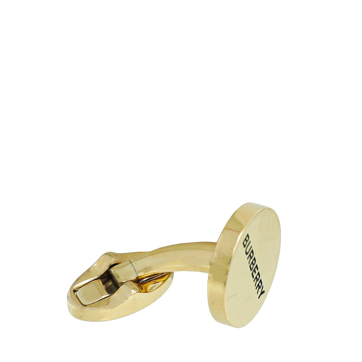 Burberry Gold Logo Cuff Links THE CLOSET