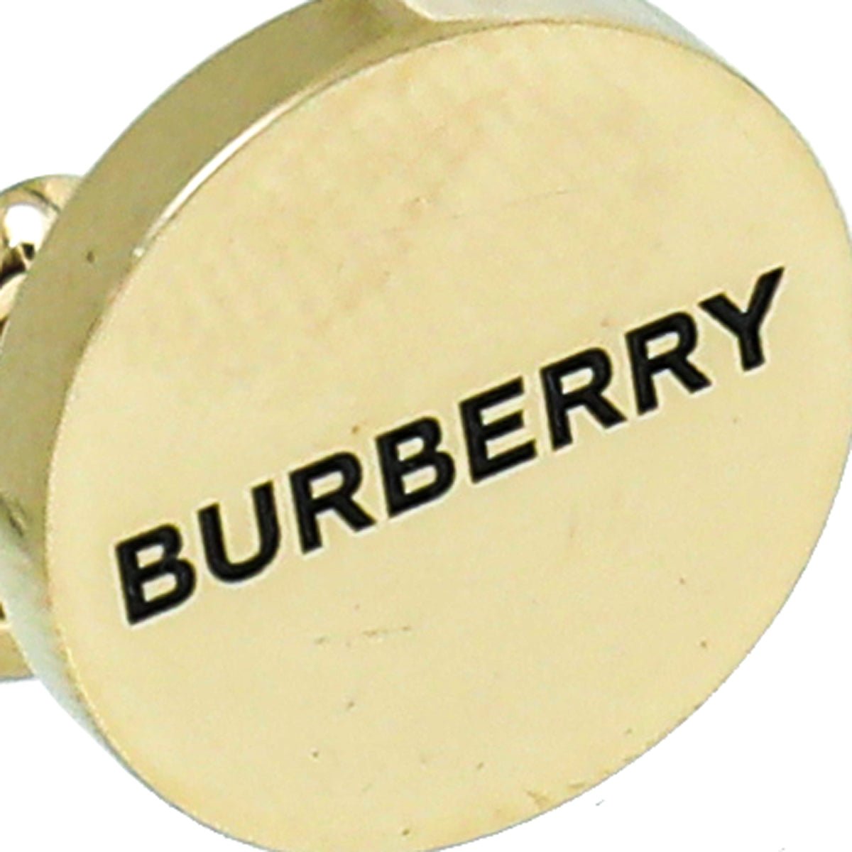 Burberry - Burberry Gold Logo Cuff Links | The Closet