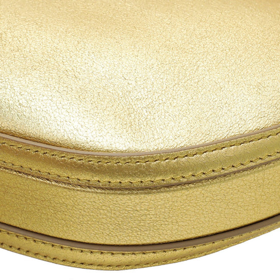 Burberry - Burberry Gold Olympia Mini Chain Zip Bag | The Closet