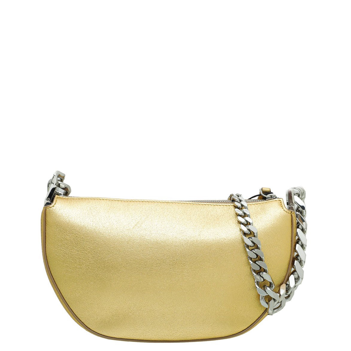 Burberry Gold Olympia Mini Chain Zip Bag-Burberry-THE CLOSET