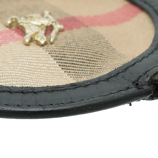 Burberry - Burberry Haymarket Black Coin Purse Key Holder | The Closet