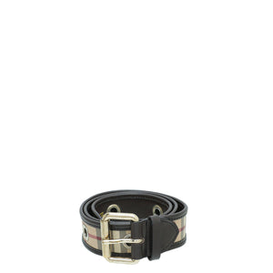 Burberry Haymarket Check Eyelight Belt 32