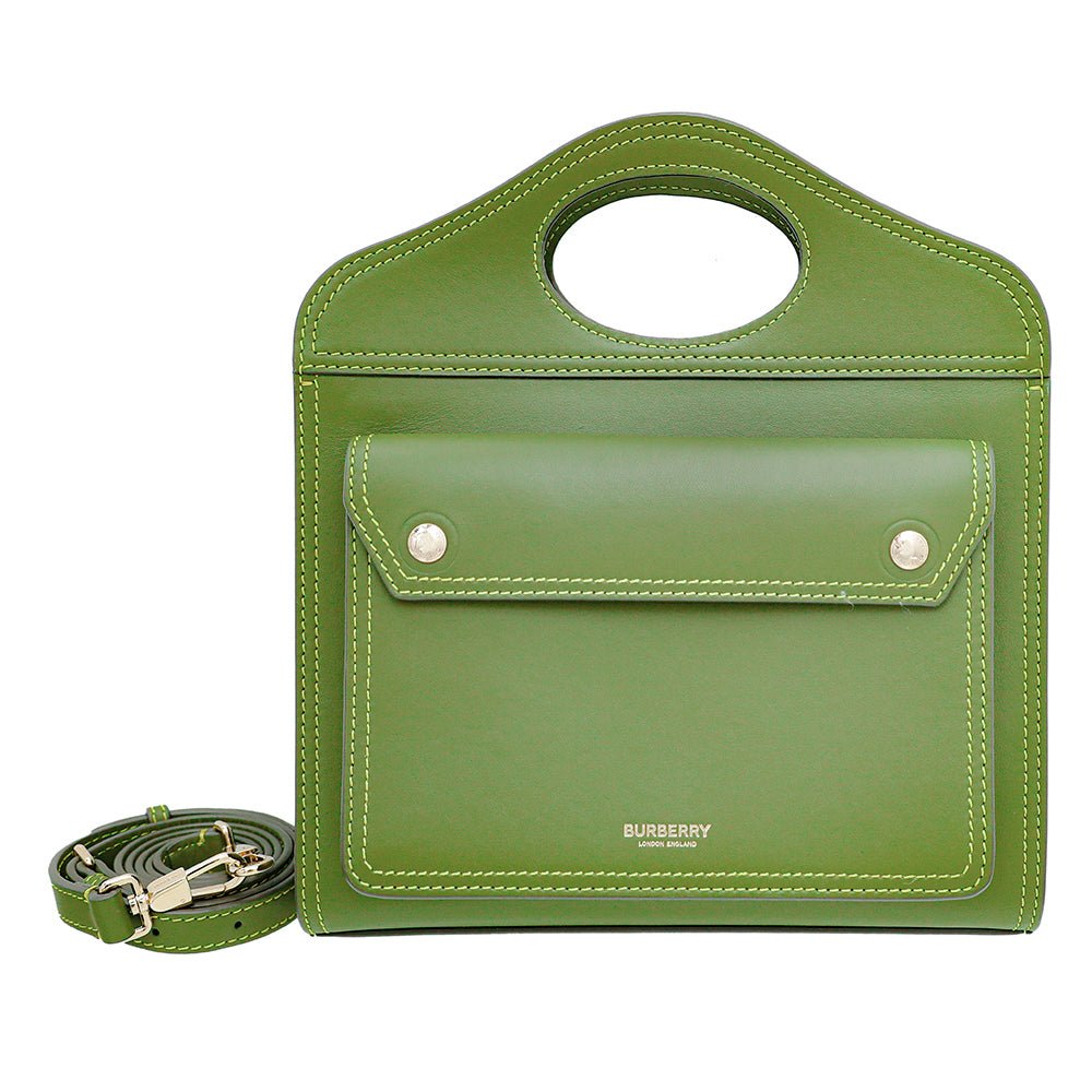 Burberry Juniper Green Pocket Mini Bag-Burberry-THE CLOSET