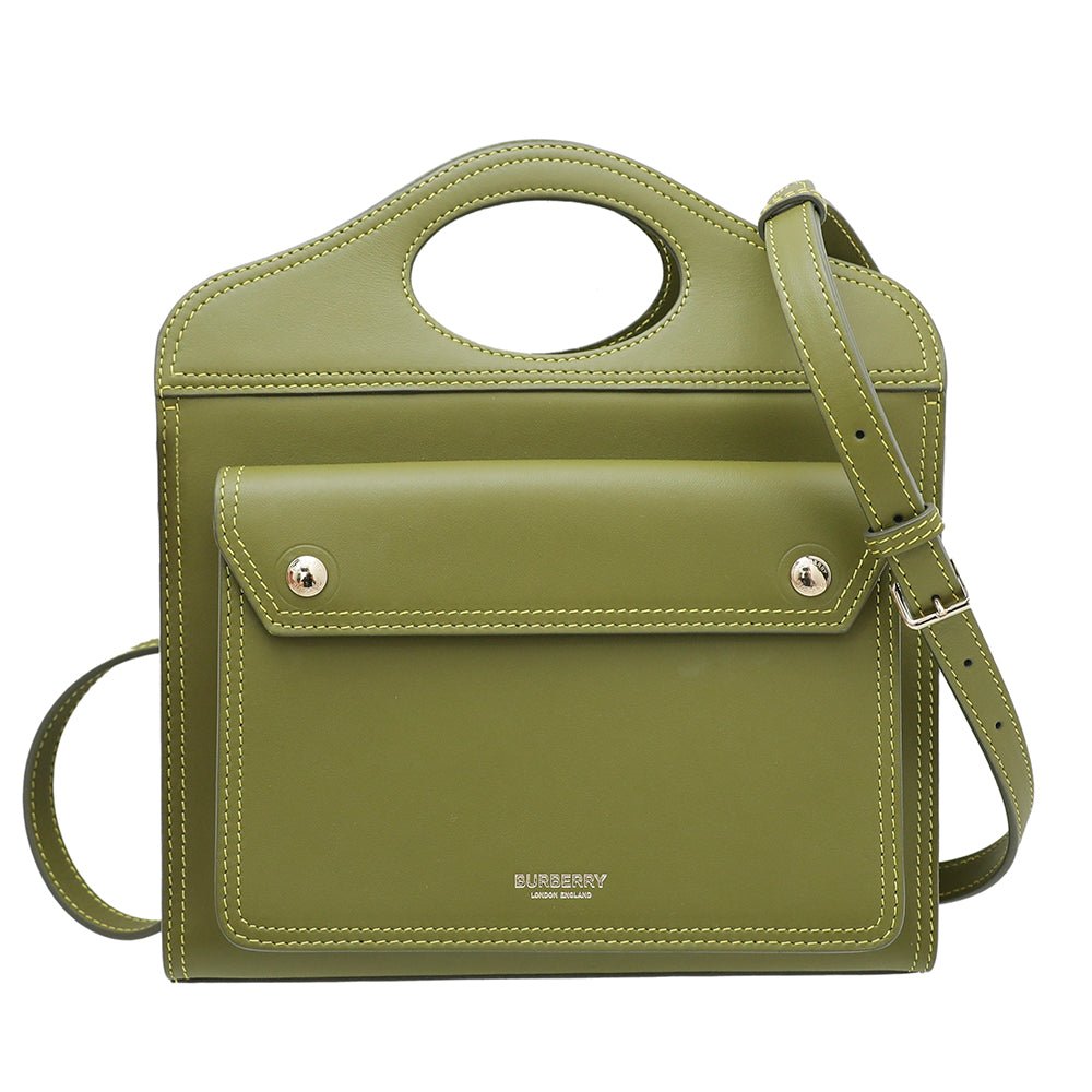 Burberry Juniper Green Pocket Mini Bag-Burberry-THE CLOSET
