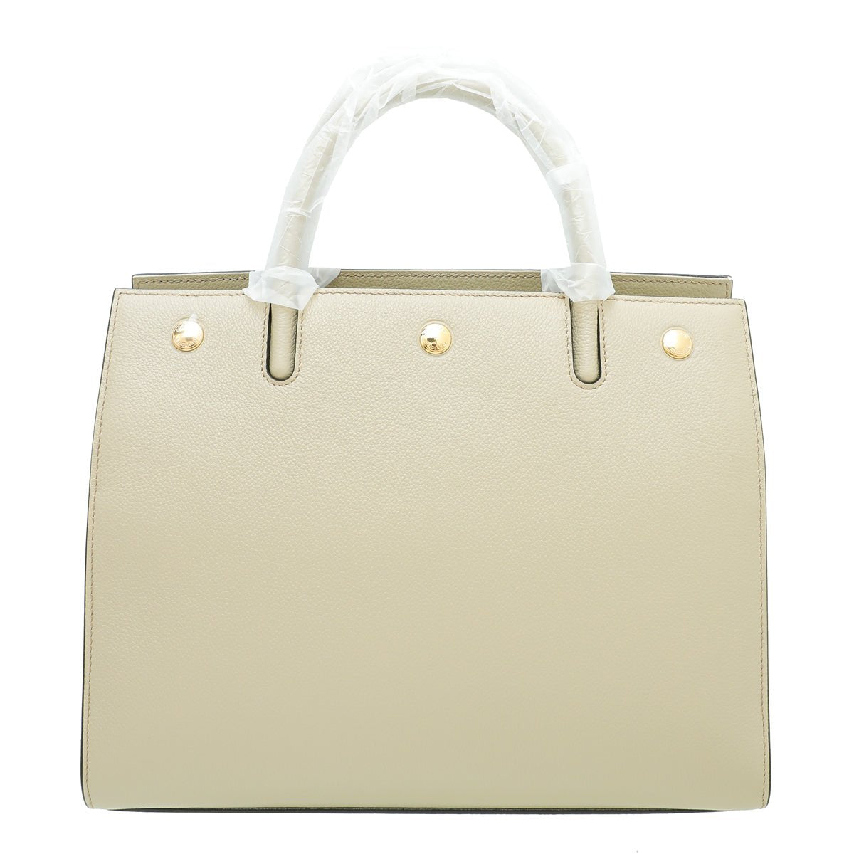 Burberry Light Beige Title Small Tote Bag-Burberry-THE CLOSET